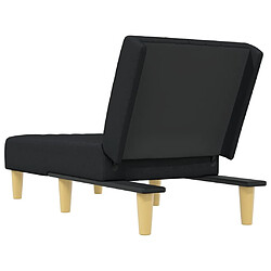 Acheter vidaXL Chaise longue noir tissu