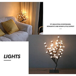 Avis Wewoo Guirlande LED 24 Lumières Cerisier Lampe De Table Aménagement De La Chambre Décoration Creative Chevet Veilleuse CadeauStyle Bauhinia Arbre Noir