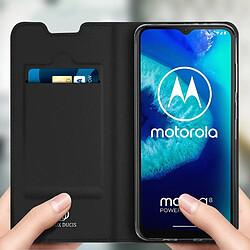 Acheter Housse Motorola Moto G8 Power Lite Porte-carte Fonction Support Dux Ducis Noir