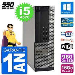 PC Dell OptiPlex 7020 SFF Intel i5-4570 RAM 16Go SSD 960Go Windows 10 Wifi - Occasion