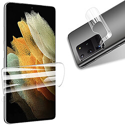 PHONECARE Kit Film Hydrogel Full Coque Arrière + Film Caméra Arrière pour Samsung Galaxy S21 Ultra