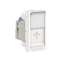 prise rj45 - 1 module - cat6 - ftp - blanc - schneider electric nu344718