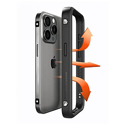 RHINOSHIELD RhinoBuff Kit Précision FPS Compatible avec[iPhone 14 Pro Max]Coque Bumper Manette Gaming avec Protection d'écran matte,boutons avec technologie brevêté pour PUBG,ventilation optimale-Noir pas cher