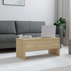 Avis Maison Chic Tabls basse,Table Console pour salon Chêne sonoma 102x50,5x46,5 cm Bois d'ingénierie -MN88517