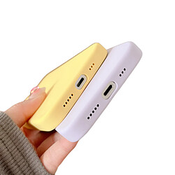 Avis General ?Compatible avec Magsafe?Coque intégrale en caoutchouc de silicone liquide pour iPhone 14 Pro, antichoc et antichute, protection parfaite pour votre téléphone - Jaune