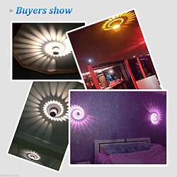 Avis 1s Spirale Conduit Appliques Murales Porche Décor Lumineux Hall Luminaire Ampoule Blanc Chaud