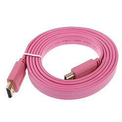 Acheter Wewoo Câble or et rose Version 1.4, plaqué HDMI vers HDMI 19Pin plat, support HD TV / XBOX 360 / PS3 Playstation 3 / projecteur / lecteur DVD etc, longueur: 1,5 m