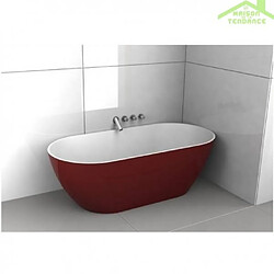 Baignoire îlot en solid surface RIHO BILBAO 150x75 cm pas cher