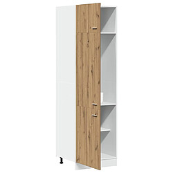 Avis vidaXL Armoire de réfrigérateur chêne artisanal 60x57x207 cm