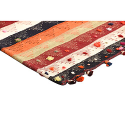 Vidal Tapis de laine 316x124 orange Jajim