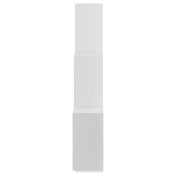 Maison Chic Étagère cube murale,Etagère de rangement flottante Blanc 78x15x93 cm Aggloméré -MN52995 pas cher