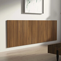 Avis vidaXL Tête de lit murale Chêne marron 240x1,5x80 cm Bois d'ingénierie