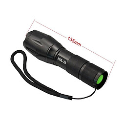 Avis Wewoo Lampe de poche torche noir 1 x CREE XML-T6 1800LM 5-Mode de lumière blanche