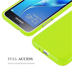 Cadorabo Coque Samsung Galaxy J1 2015 Etui en Vert pas cher