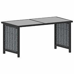 Acheter Maison Chic Salon de jardin 9 pcs + coussins - Mobilier/Meubles de jardin - Table et chaises d'extérieur Résine tressée Anthracite -MN80537