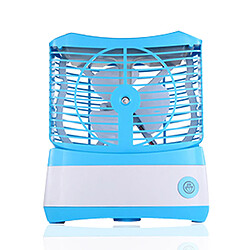 Ventilateur de Climatiseur de Bureau De Refroidissement de Mini Ventilateur Portatif d'ABS d'USB Humidifié Brumeux-Gris