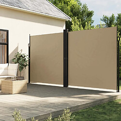 vidaXL Auvent latéral rétractable beige 220x600 cm