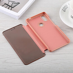 Wewoo Coque Housse en cuir pour miroir Xiaomi Mi 8 SE avec support or rose pas cher