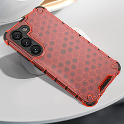 Avis Avizar Coque pour Galaxy S23 Antichoc Coins Renforcés Design Nid d'Abeille Rouge