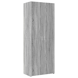 vidaXL Buffet haut sonoma gris 70x42,5x185 cm bois d'ingénierie