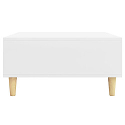 Acheter vidaXL Table basse blanc 60x60x30 cm bois d'ingénierie