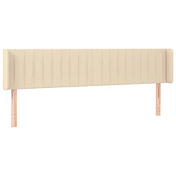 Avis Maison Chic Tête de lit moderne à LED lumineuse pour chambre - Décoration de lit Crème 203x16x78/88 cm Tissu -MN87354