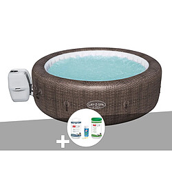 Kit spa gonflable Bestway Lay-Z-Spa St Moritz rond Airjet 5/7 places + Kit traitement brome