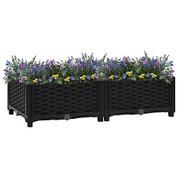 Maison Chic Jardinière,Lit surélevé - Bac à fleurs - pot de fleur 80x40x23 cm Polypropylène -GKD95179