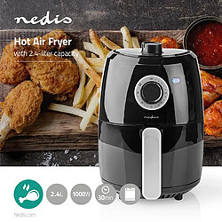 NEDIS FRITEUSE sans huile à AIR CHAUD 2.4 l Minuteur: 30 min | Analogique | Aluminium / Noir