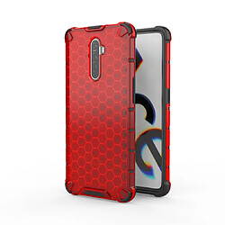 Wewoo Coque Pour OPPO Realme X2 Pro Shockproof Honeycomb PC + TPU Case Red