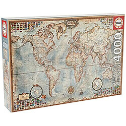 Educa Borras Puzzle 4 000 piAces - La carte du monde