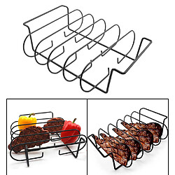 Non-Bâton Nervure Plateau Barbecue Stand Barbecue Rôti Rack Fer Griller Barbecue de Poulet Côtes de Boeuf Rack Griller pas cher