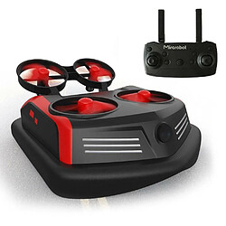 Avis Justgreenbox 3-en-1 Mode Mer-Terre-Air Commutable Mini Drone Télécommande Bateaux Voiture, Rouge