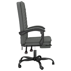 Avis Helloshop26 Chaise fauteuil siège pivotante de inclinable de bureau informatique étude foncé tissu gris 02_0024241