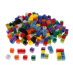 1440x Blocs de Construction Building Bricks Block avec Boîte Cubes de Liens Mathématiques Imbriqués Maths Démarreur Maths Jouets pour Enfant pas cher