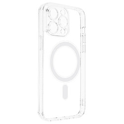 Avizar Coque MagSafe pour iPhone 14 Pro Dos Rigide Transparent Contour Souple Antichocs