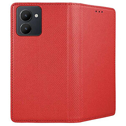 Acheter Htdmobiles Housse pour Realme C33 - etui coque pochette portefeuille + verre trempe - ROUGE MAGNET