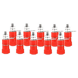 Acheter 10pcs / pack 4mm Banane Prises Haut-Parleur Postes De Liaison Terminal Jack Connecteur