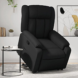 Maison Chic Fauteuil Relax pour salon, Fauteuil inclinable Noir Similicuir -GKD31857