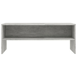 Acheter Maison Chic Meuble TV scandinave - Banc TV pour salon Gris béton 100 x 40 x 40 cm Aggloméré -MN66567