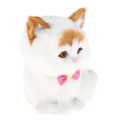 Acheter En Peluche Mignonne Maneki Neko Figurine Chat Chanceux Voiture Décoration Jaune Oreille Chat