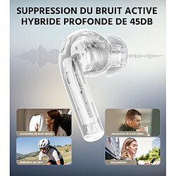 Avis Edifier W260NC - Écouteur Suppression Bruit Active, Son Haute Résolution sans Fil, Bluetooth 5.3 - Ivoire