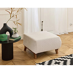 Bestmobilier Cristal - pouf modulable - 65 cm - en velours côtelé pas cher