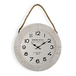 Versa Horloge Murale pour la Cuisine, Pendule pour Salon Bourke 50x5x51,5cm,Bois, Gris