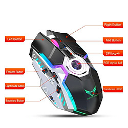 Avis Yonis Souris Sans Fil RGB 2400DPI Rechargeable