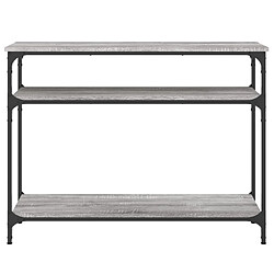 Acheter Maison Chic Table console | Meuble d'entrée | Table d'appoint sonoma gris 100x29x75 cm bois d'ingénierie -GKD47275