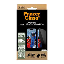 Acheter PanzerGlass Panzer Glass Protection d'Écran pour iPhone 16 Plus UWF avec Filtre de Confidentialité Noir transparent