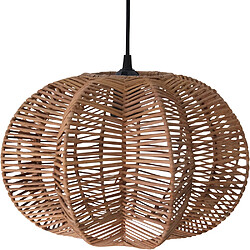 ICONIK INTERIOR Lustre de plafond en rotin - Suspension de style Boho Bali - Pya Naturel