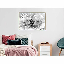 Paris Prix Affiche Murale Encadrée Crystal Lillies 90 x 60 cm Or