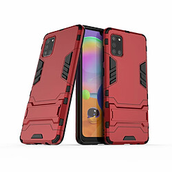 Coque en TPU garde cool avec béquille rouge pour votre Samsung Galaxy A31